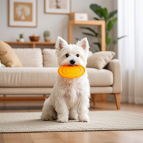 Rubber Flying Disc Dog Toy – Fetch & Play Frisbee