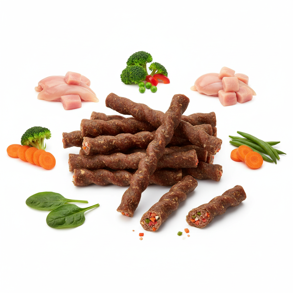 狗狗肉条成分展示
