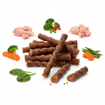 狗狗肉条成分展示